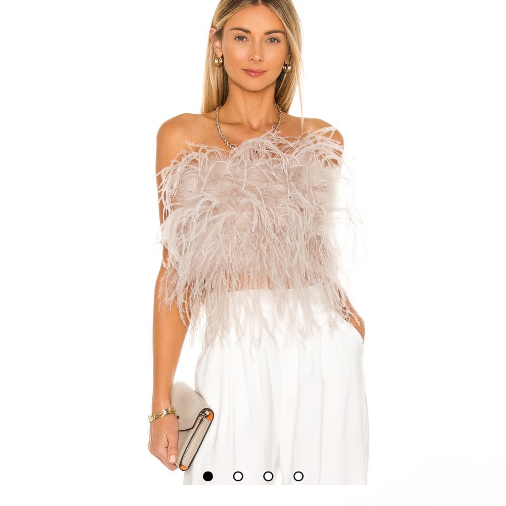 LAMARQUE Soft Beige Faux Fur Jacket